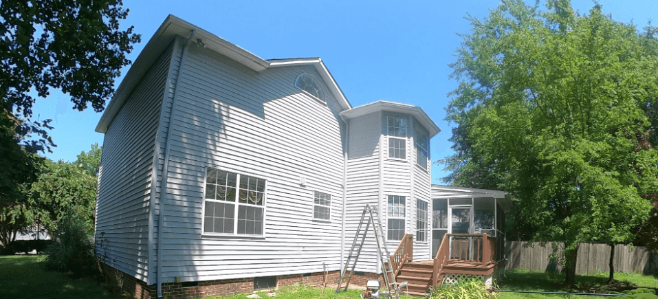 Siding work example